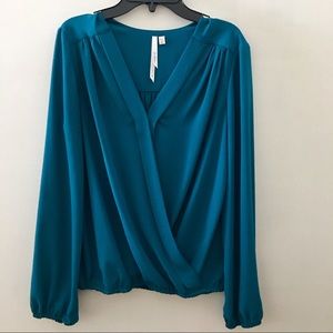 Bellatrix by Nordstrom Front Wrap Blouse XS